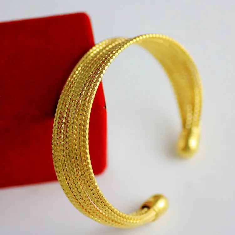 MultiLayer Metal Wire Women Cuff Bangle Yellow Gold Filled Fashion Wide Copper Bangles & Bracelets Statement Jewelry
MultiLayer Metal Wire Women Cuff Bangle Yellow Gold Filled Fashion Wide Copper Bangles & Bracelets Statement Jewelry