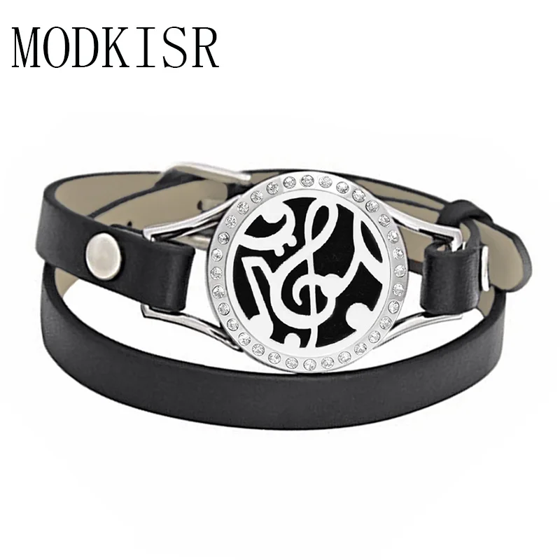 MODKISR Wholesale Fine Round Stainless Steel Leather Aromatherapy Bracelet Locket Twist Bracelet to send 5 color pad NY03
MODKISR Wholesale Fine Round Stainless Steel Leather Aromatherapy Bracelet Locket Twist Bracelet to send 5 color pad NY03