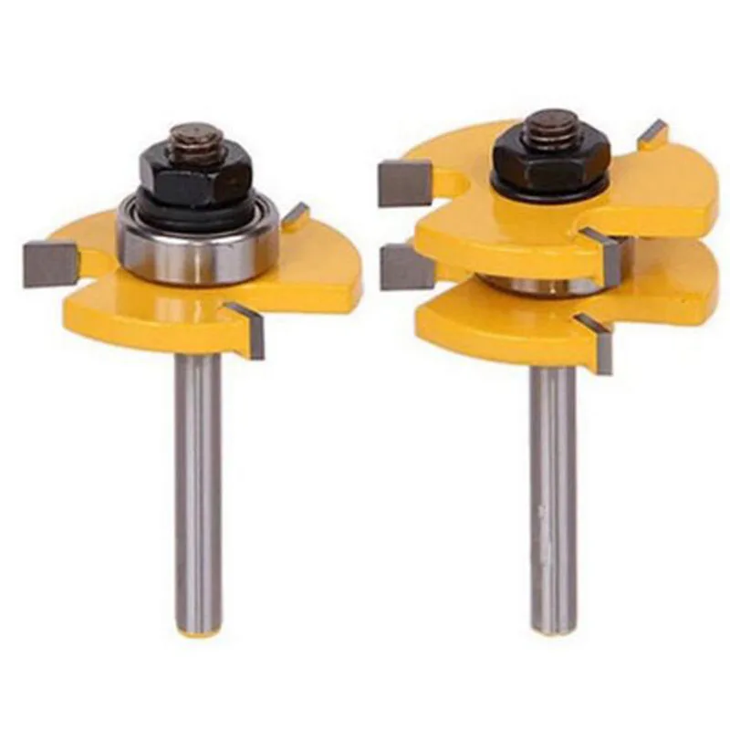Prostormer хвостовиком соответствием языка & Groove маршрутизатор Bit Концевая 1/4 "1/4"