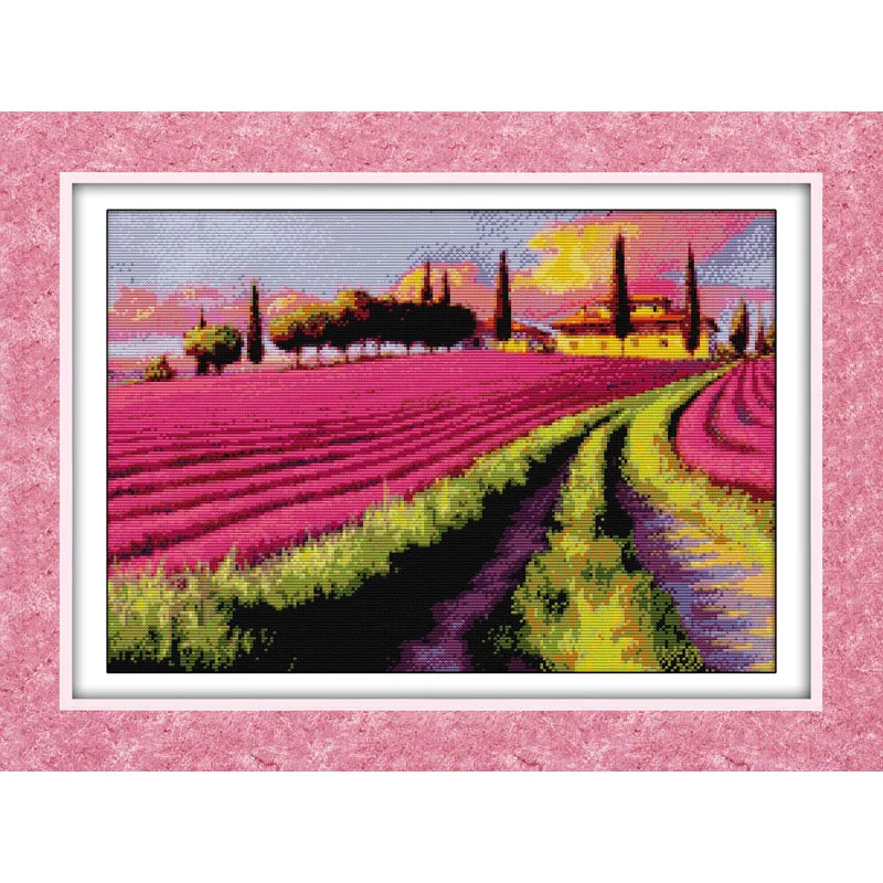 Everlasting Love Lavender Garden Ecological Cotton Cross Stitch 11CT 14CT Stamped Printed DIY Gift Product Wedding Decoration
Everlasting Love Lavender Garden Ecological Cotton Cross Stitch 11CT 14CT Stamped Printed DIY Gift Product Wedding Decoration