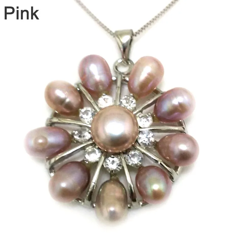 18 inches Flower Style 6-7mm Natural Pink Rice Pearl Zirconia 925 Sterling Silver Pendent Necklace
18 inches Flower Style 6-7mm Natural Pink Rice Pearl Zirconia 925 Sterling Silver Pendent Necklace