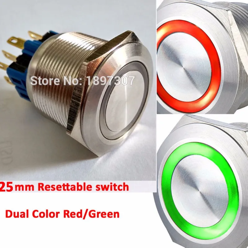 25mm 3V 6V 12V 24V 220V RED/ GREEN Metal Car Electric Push Button Switch Waterproof+UL RoHs
25mm 3V 6V 12V 24V 220V RED/ GREEN Metal Car Electric Push Button Switch Waterproof+UL RoHs
