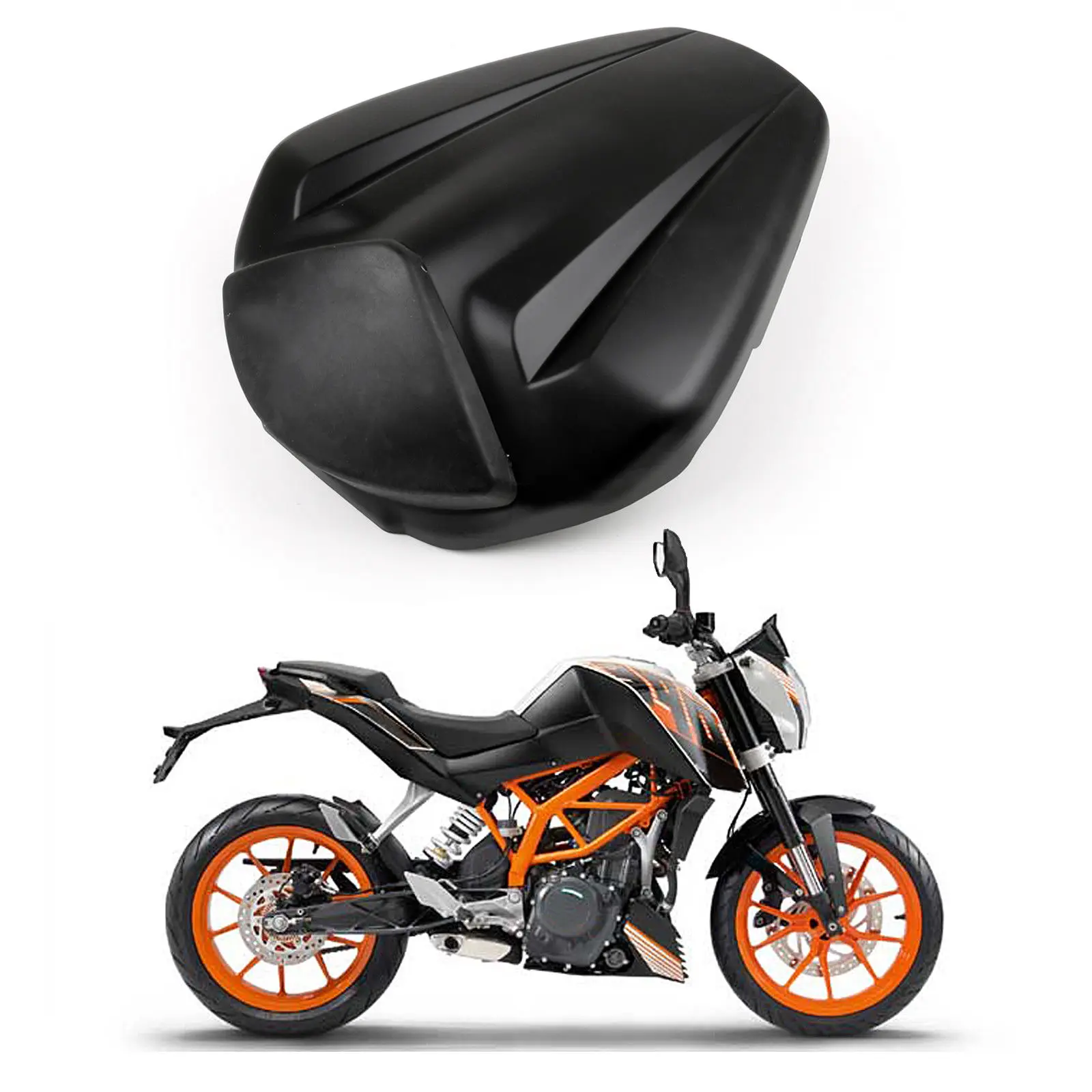 Заднее сиденье крышка капота для KTM 200 390 Duke 2012-2015 125 Черный 2013 2014 | Автомобили и