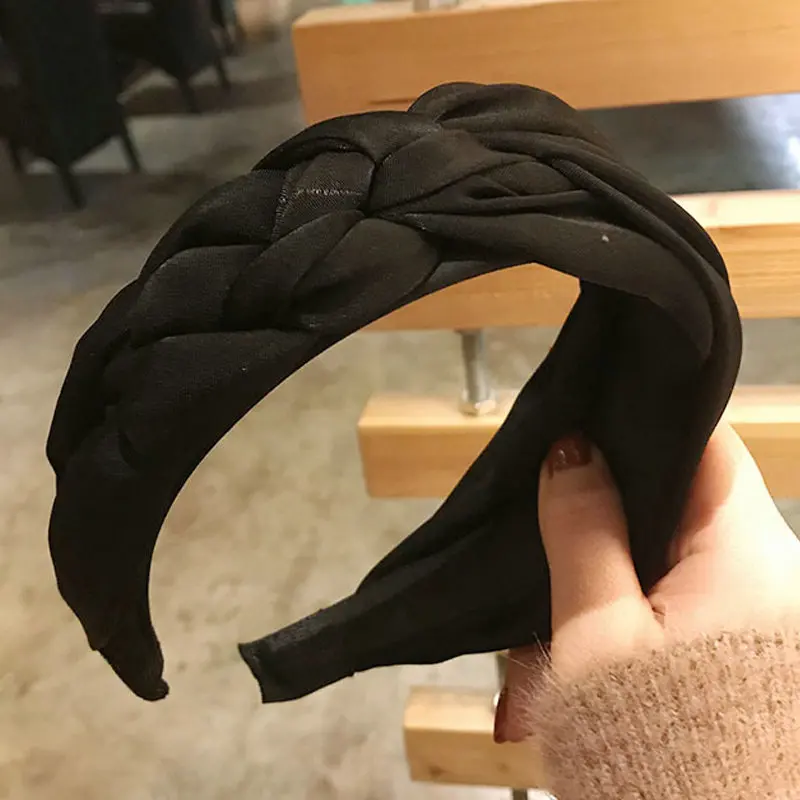 Black Hairband Women Cotton Fabric Knotted Headband Vintage Twist Turban Hair Accessories Wide Hair Band Handmade Boho Headwear
Black Hairband Women Cotton Fabric Knotted Headband Vintage Twist Turban Hair Accessories Wide Hair Band Handmade Boho Headwear