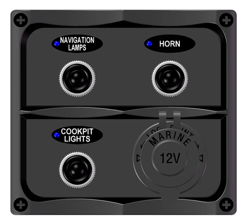 12V Power Outlet Adapter Charger Socket Marine Boat 3 Gang Toggle Switch Panel Waterproof With labels For Yacht Bus Camper
12V Power Outlet Adapter Charger Socket Marine Boat 3 Gang Toggle Switch Panel Waterproof With labels For Yacht Bus Camper