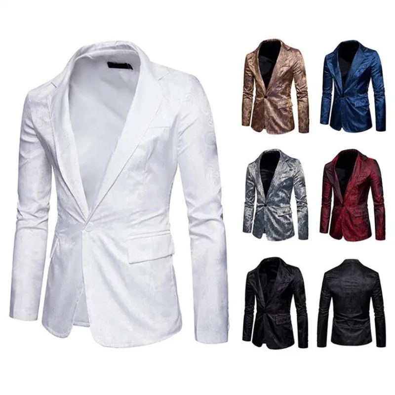 Suit jacket spring and autumn new casual fashion men's European large size printing nightclub performance suit suit jacket
Suit jacket spring and autumn new casual fashion men's European large size printing nightclub performance suit suit jacket