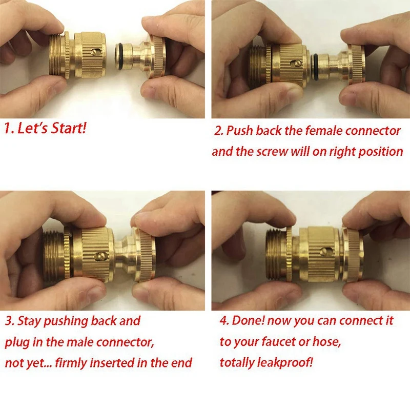 Garden Hose Quick Connector for Easy Connection Of Threaded Joints Both Men and Women | Обустройство дома