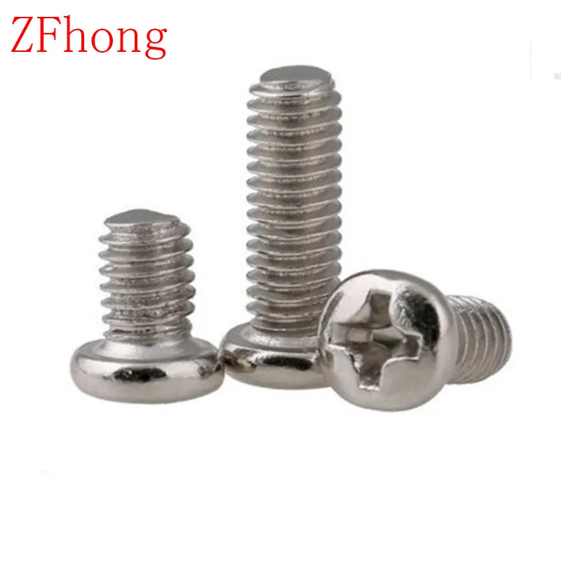 1000pcs M1.4 steel with nickel phillips round pan head machine screw length 3mm to 10mm
1000pcs M1.4 steel with nickel phillips round pan head machine screw length 3mm to 10mm