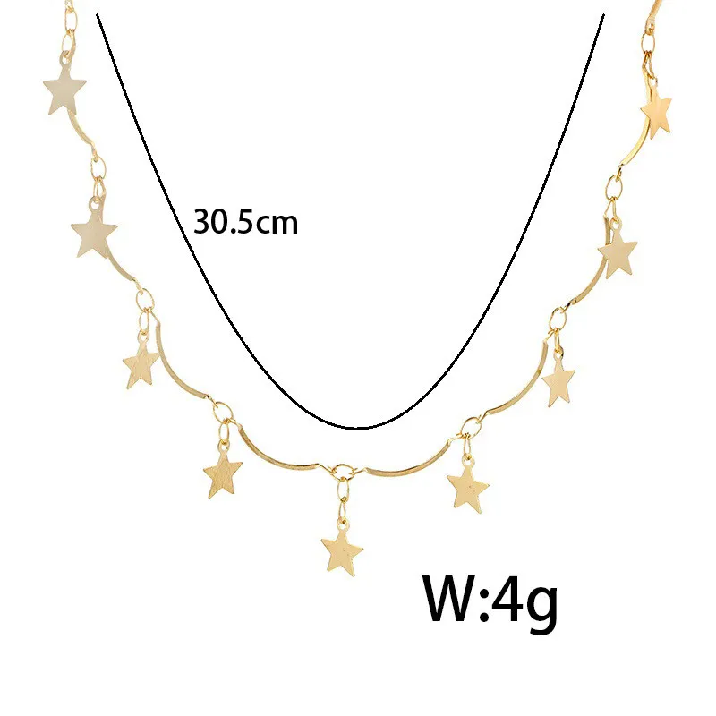 Fashion Short Necklace Jewelry Small Star Sequins Pendant Necklace Silver Color For Women Birthday Gift
Fashion Short Necklace Jewelry Small Star Sequins Pendant Necklace Silver Color For Women Birthday Gift