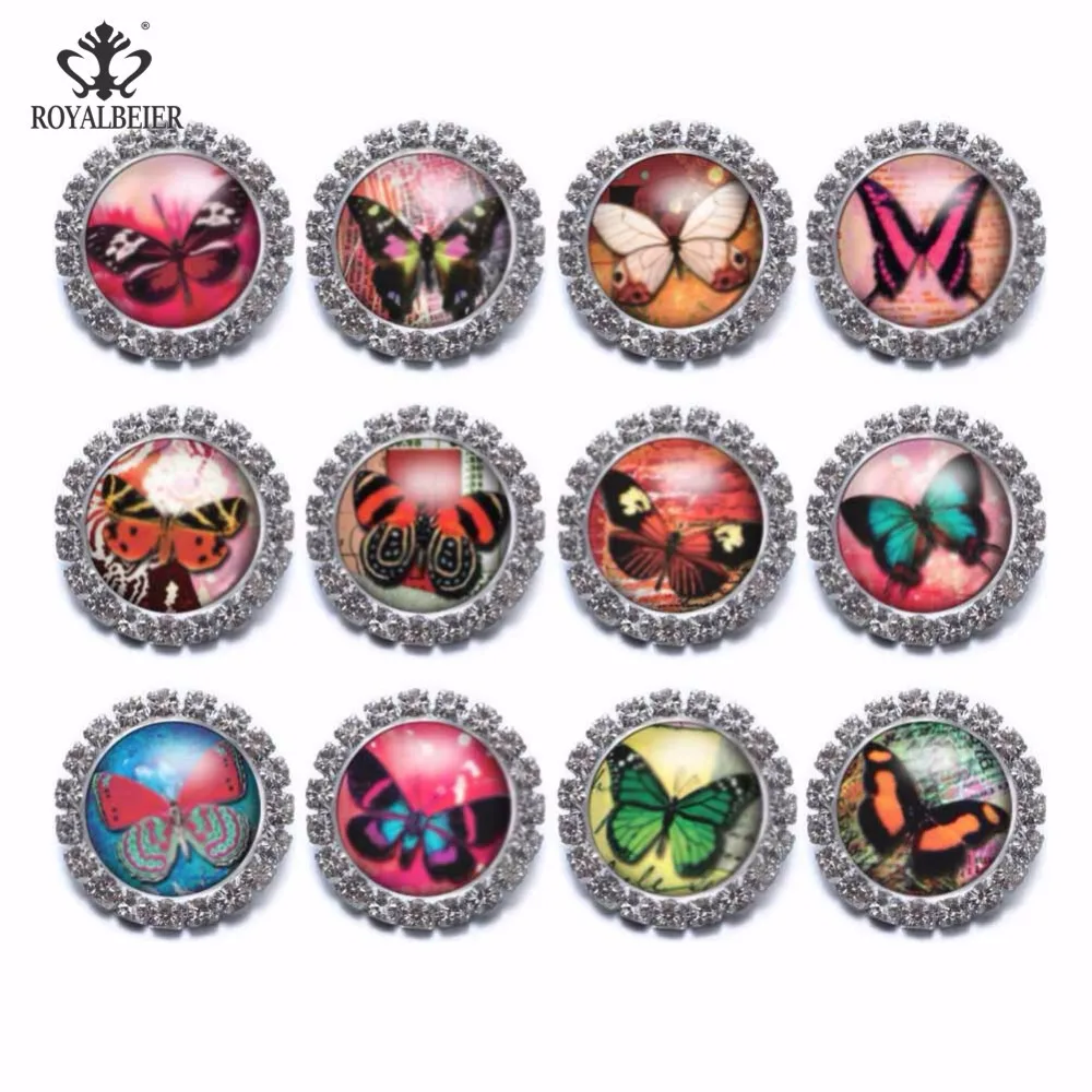 12pcs 18mm Snap Buttons Butterfly Theme Metal Rhinestone Charms Mixed Pattern Snap Bracelet 18mm For 20mm Snap Jewelry KZ0914a
12pcs 18mm Snap Buttons Butterfly Theme Metal Rhinestone Charms Mixed Pattern Snap Bracelet 18mm For 20mm Snap Jewelry KZ0914a