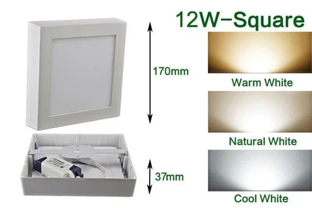 Бесплатная доставка 6W 12W 18W LED поверхностного монтажа настенный светильник