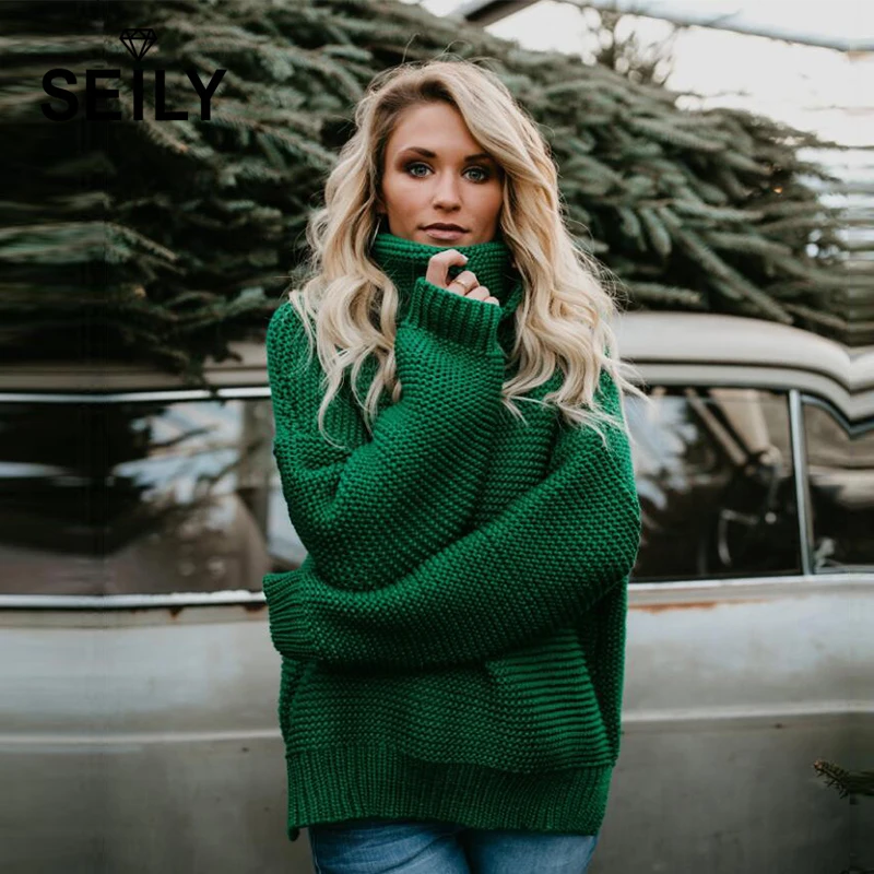 Seily Oversized Turtleneck Women Pullover Knitting Stripe Sweater Female Winter 2018 Casual Loose Long Sleevs Jumper Knitwear
Seily Oversized Turtleneck Women Pullover Knitting Stripe Sweater Female Winter 2018 Casual Loose Long Sleevs Jumper Knitwear