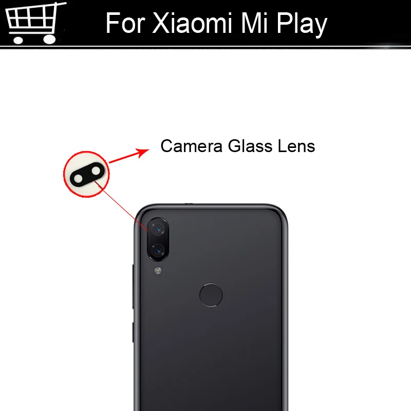 Оригинальный новый стеклянный объектив для задней камеры Xiaomi Mi Play запасные части