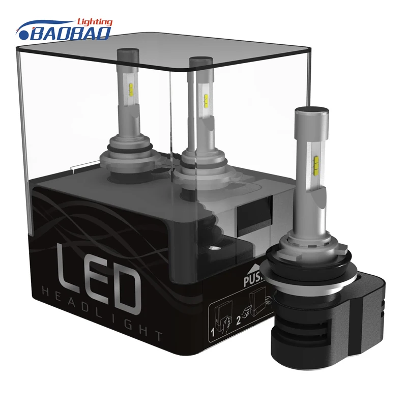 BAOBAO T5 Universal CSP LED Car Headlight 24V 55W 6000K H1/H4/H7/H9/H11/9005/9006/9012 Waterproof Aluminum LED Car Headlight
BAOBAO T5 Universal CSP LED Car Headlight 24V 55W 6000K H1/H4/H7/H9/H11/9005/9006/9012 Waterproof Aluminum LED Car Headlight