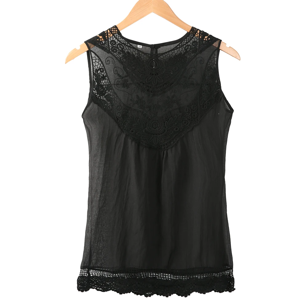 Hot Sexy Women's Casual Loose Sleeveless Chiffon Vest Tank Plus Size Women Blouse Summer Style Chiffon Lace Tops Sleeveless
Hot Sexy Women's Casual Loose Sleeveless Chiffon Vest Tank Plus Size Women Blouse Summer Style Chiffon Lace Tops Sleeveless