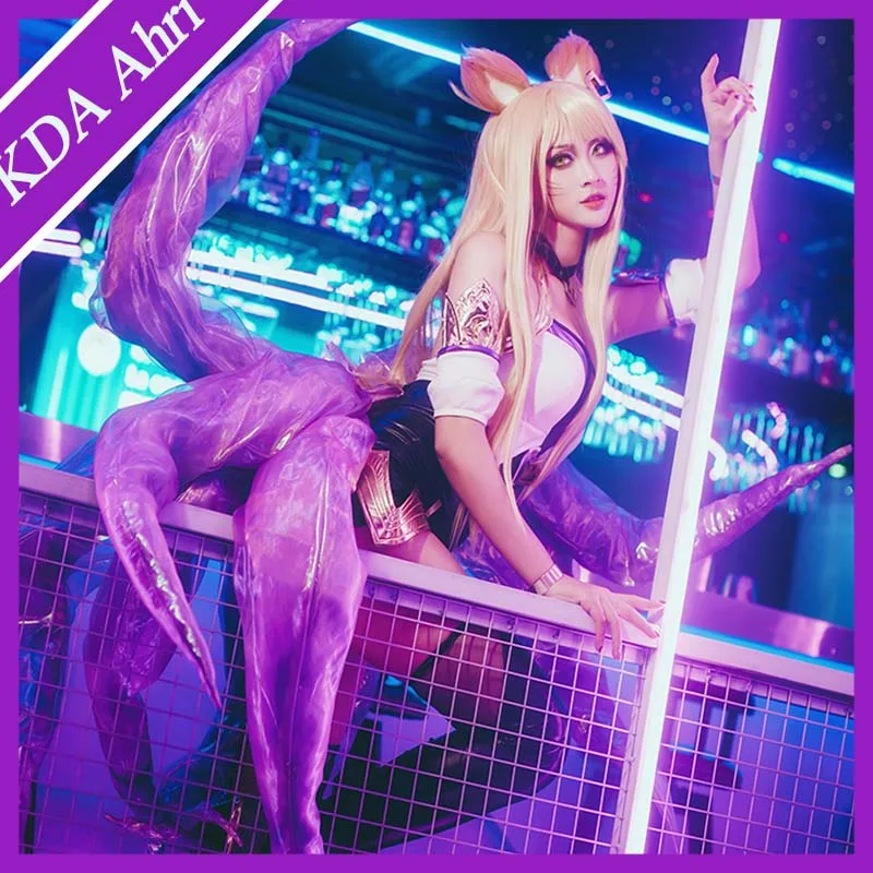 Hot New LOL Idol singer new skin KDA Ahri Nine-Tailed Fox Ahri cosplay costume New dress
Hot New LOL Idol singer new skin KDA Ahri Nine-Tailed Fox Ahri cosplay costume New dress