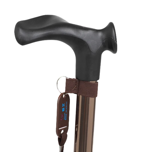 2016 Brand NEW STYLE! 6061Aluminium alloy Crutch for Telescopic portable old man walking stick and Alpenstocks& Black Coffee |