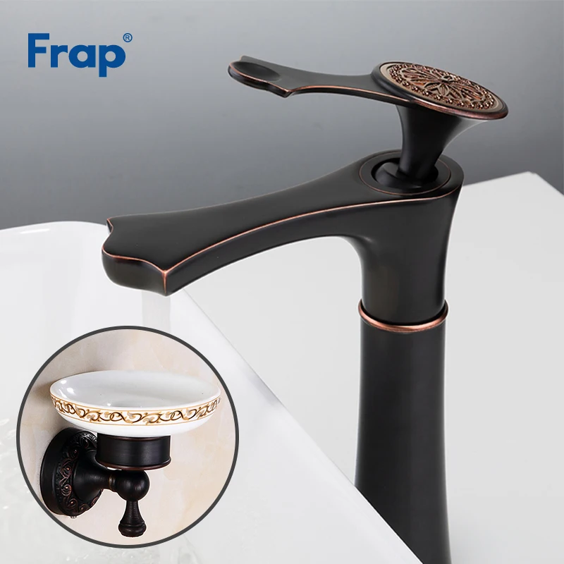 Frap Bathroom Basin Faucet With Wall-mounted Soap Dish Soap Holder Copper Black Spray Paint Mixer Tap torneira Y10152+Y18031
Frap Bathroom Basin Faucet With Wall-mounted Soap Dish Soap Holder Copper Black Spray Paint Mixer Tap torneira Y10152+Y18031
