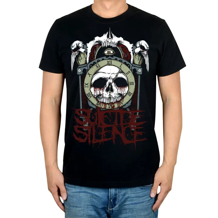 4 designs streetwear Rocker Suicide Silence Band Rock Brand Black shirt 3D Punk Hardrock heavy Dark Metal 100%Cotton
4 designs streetwear Rocker Suicide Silence Band Rock Brand Black shirt 3D Punk Hardrock heavy Dark Metal 100%Cotton