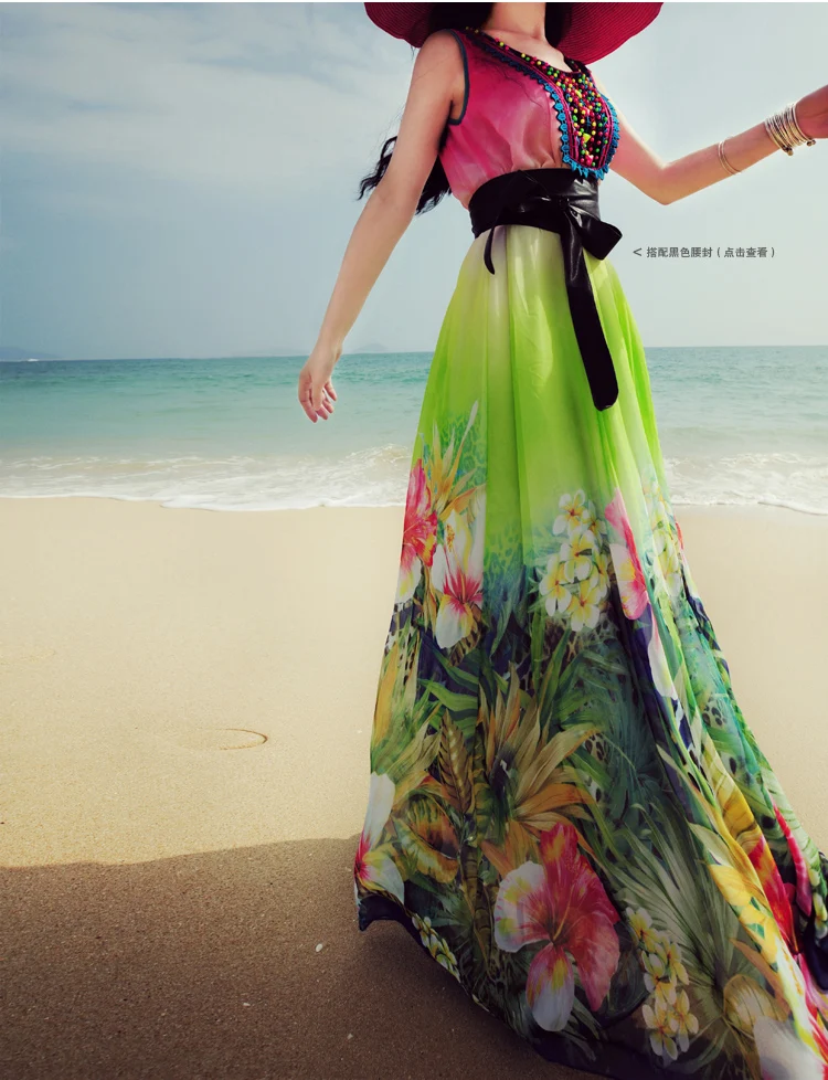 Gorgeous flowers beautiful printed Chiffon fabrics Dress digital printing positioning dress
Gorgeous flowers beautiful printed Chiffon fabrics Dress digital printing positioning dress