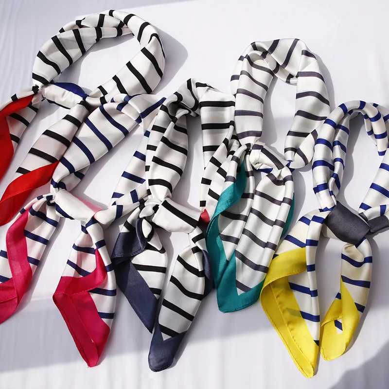 Yishine 70x70CM 5Colors Women Polyester Silk Scarf Diagonal Stripe Striped Prints Summer Satin Long Wraps Rhombic Scarves Shawl
Yishine 70x70CM 5Colors Women Polyester Silk Scarf Diagonal Stripe Striped Prints Summer Satin Long Wraps Rhombic Scarves Shawl
