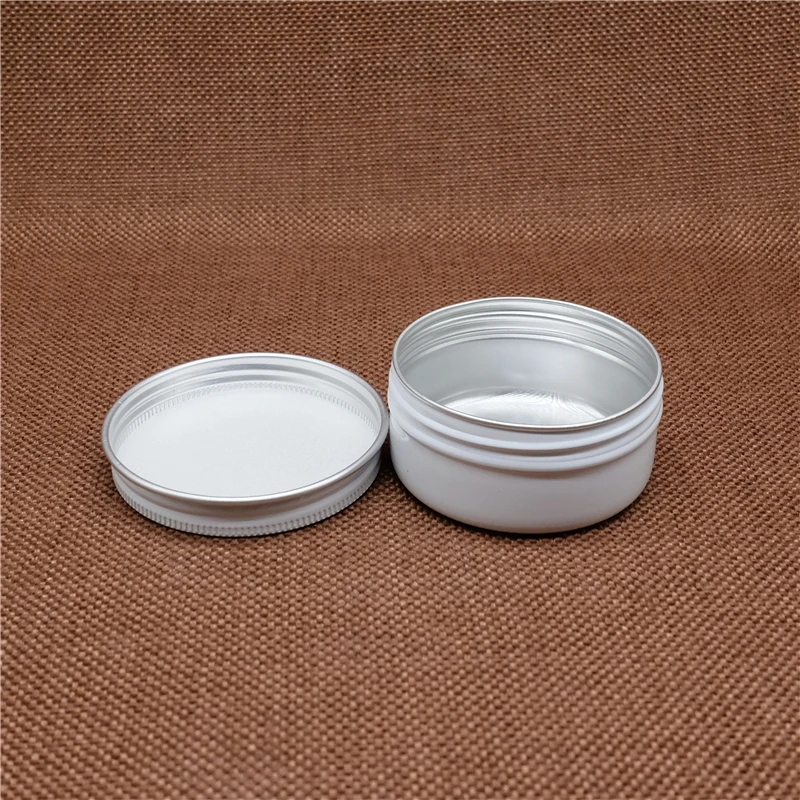 50g White Aluminum Jar Refillable Cosmetic Lip Balm Batom Eye Cream Wax Container Empty Screw Cap Bottles
50g White Aluminum Jar Refillable Cosmetic Lip Balm Batom Eye Cream Wax Container Empty Screw Cap Bottles