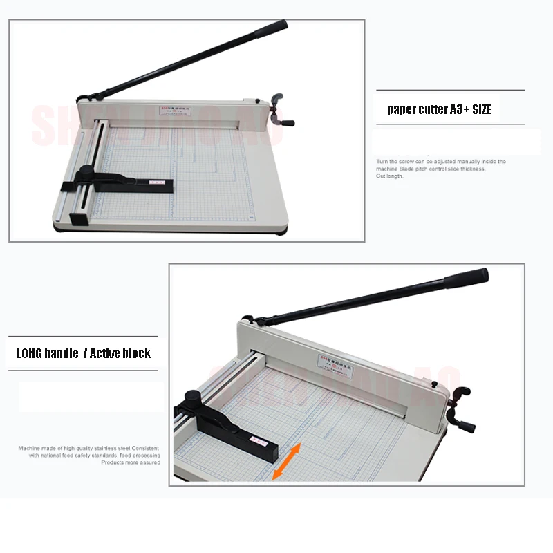 Desktop Paper Cutter Guillotine 858-A3 size paper Cutting Machine max width 44mm Paper Cutting Machine cutting thickness 4CM
Desktop Paper Cutter Guillotine 858-A3 size paper Cutting Machine max width 44mm Paper Cutting Machine cutting thickness 4CM