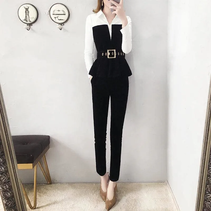 New Spring Fashion Women Tracksuit Female Patchwork Tops And Pant 2 Two Piece Set Ladies Casual Slim Suits Clothing Outfits F187
New Spring Fashion Women Tracksuit Female Patchwork Tops And Pant 2 Two Piece Set Ladies Casual Slim Suits Clothing Outfits F187