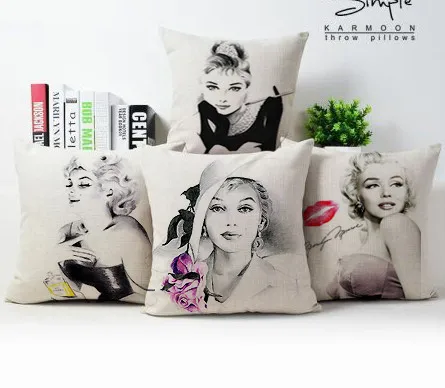 Free shipping/classic Monroe Hepburn cotton pillowcase cushion for leaning on of 43 * 43 No Inner
Free shipping/classic Monroe Hepburn cotton pillowcase cushion for leaning on of 43 * 43 No Inner