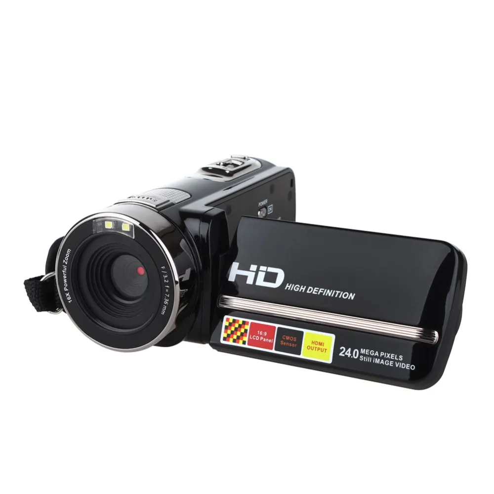 Hd видеокамера Цифровая Full HD 1080P 24MP видео DV DVR 3 &quotTFT LCD 16X цифровой зум Поддержка