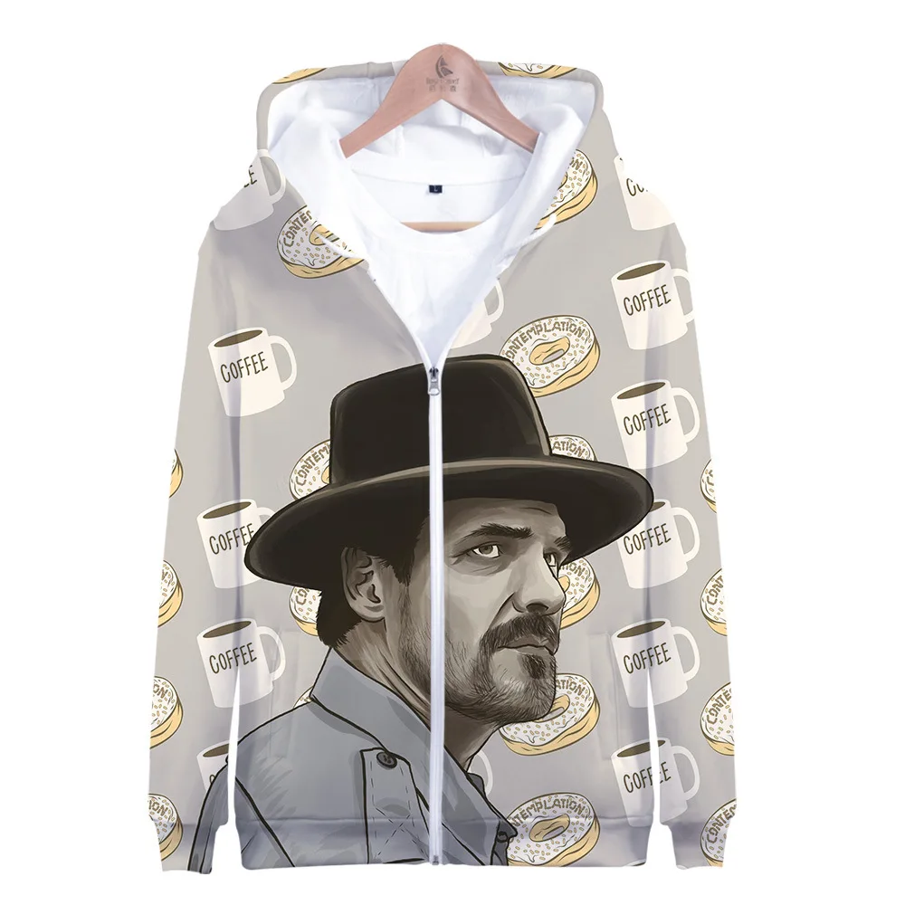 Stranger Things Season 3 3D Hoodies Men Tracksuit Drawstring with Pocket Hooded Sweatshirt Long Sleeve Zip Coat Male Jacket
Stranger Things Season 3 3D Hoodies Men Tracksuit Drawstring with Pocket Hooded Sweatshirt Long Sleeve Zip Coat Male Jacket