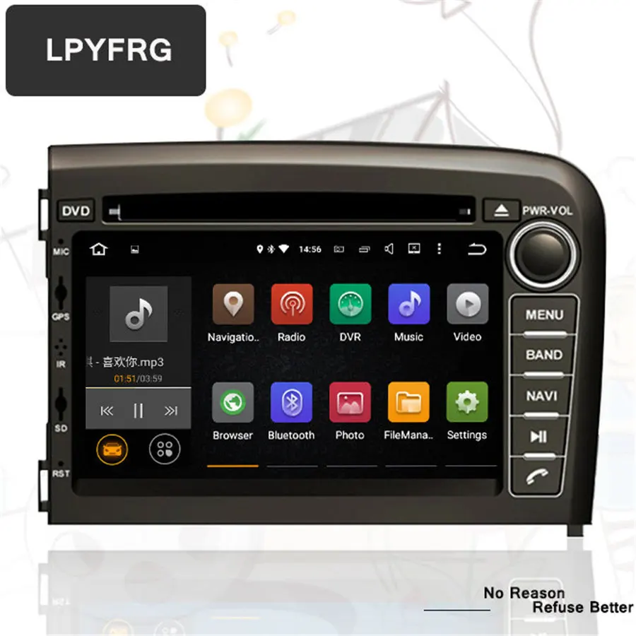 Автомобильный dvd плеер 7 " Android 1 для Volvo S80 1998 2009 2006 радио gps навигация запись Wi Fi 4G