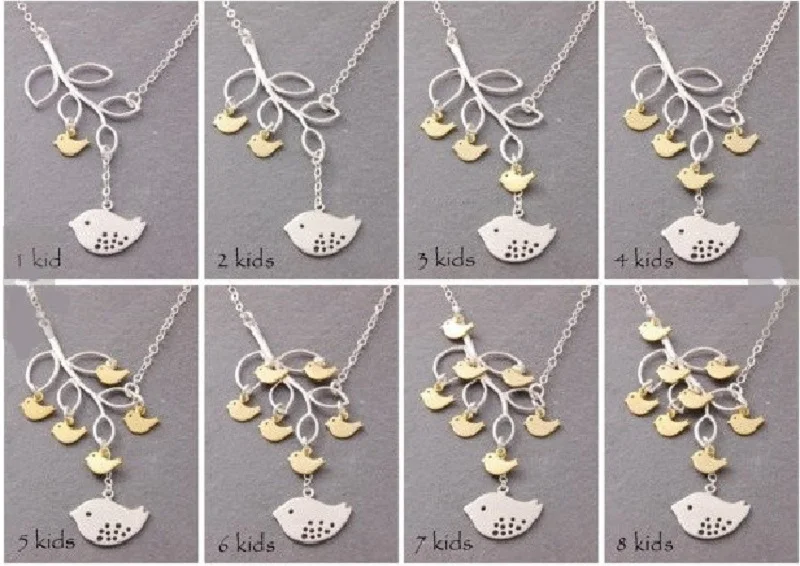 Fashion Charm Alloy Neckalce Simple Tassel Leaf and Birds Clavicle Chain Mom and Baby Bird Necklace Mother's Day Women Gift
Fashion Charm Alloy Neckalce Simple Tassel Leaf and Birds Clavicle Chain Mom and Baby Bird Necklace Mother's Day Women Gift