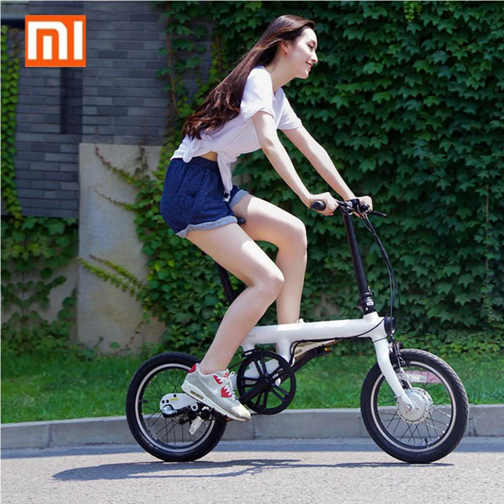 100% Оригинальный Xiaomi QiCYCLE-EF1 складной электрический велосипед Bluetooth умный 16 дюймов