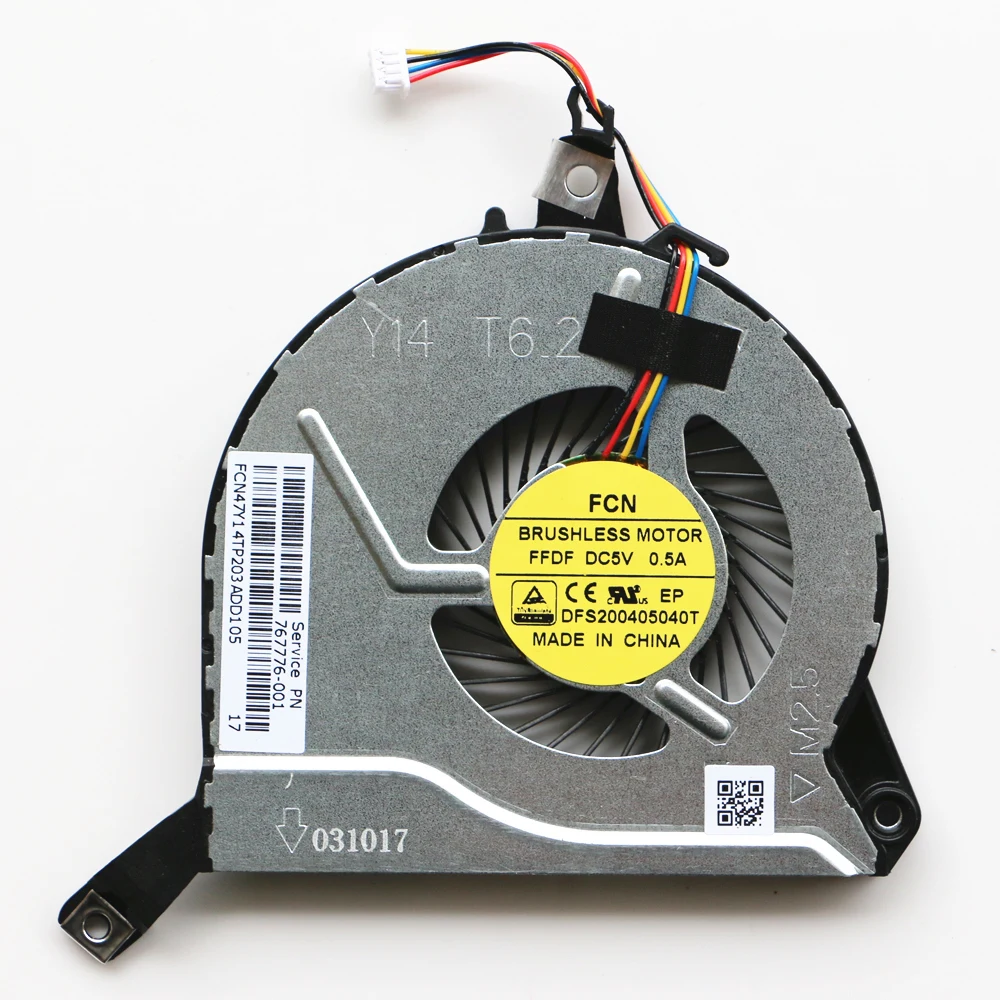 Новый оригинальный охлаждающий вентилятор для процессора HP Pavilion 15-p030nr 15-p047nl 15-p071nr 15-p110nr 15-p236nf
Новый оригинальный охлаждающий вентилятор для процессора HP Pavilion 15-p030nr 15-p047nl 15-p071nr 15-p110nr 15-p236nf