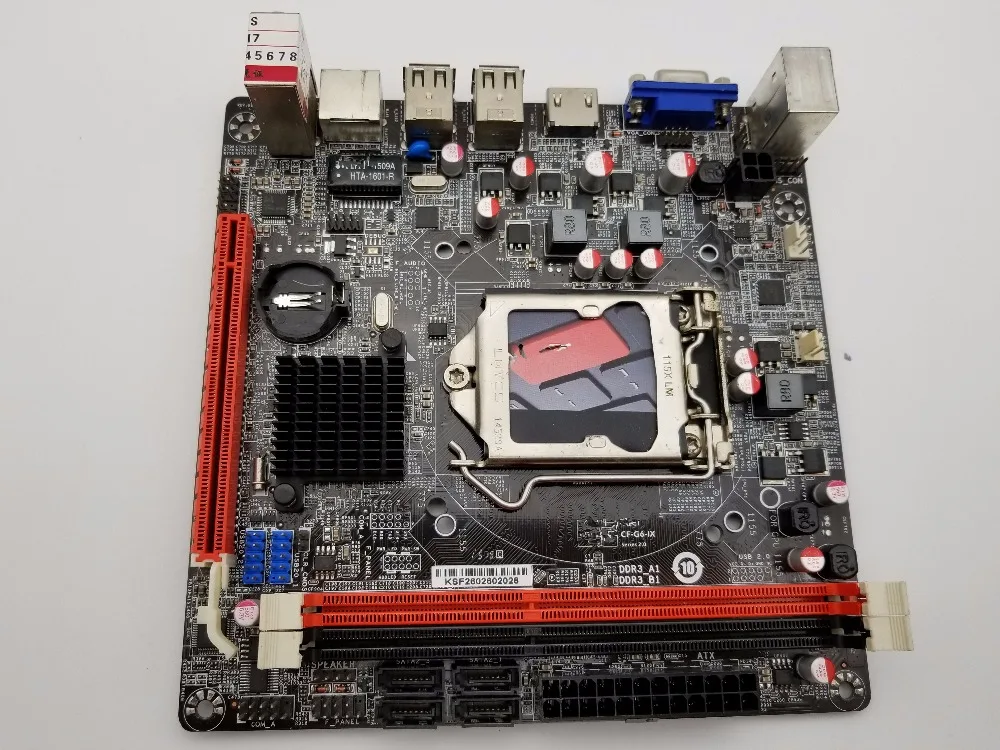 Материнская плата C.H61HD V20 H61 3 5 контактный ITX mini board 17*17 Б/у|Зарядные устройства для