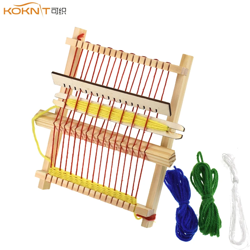 KOKNIT миниатюрный традиционный ткацкий станок ручной работы с аксессуарами для