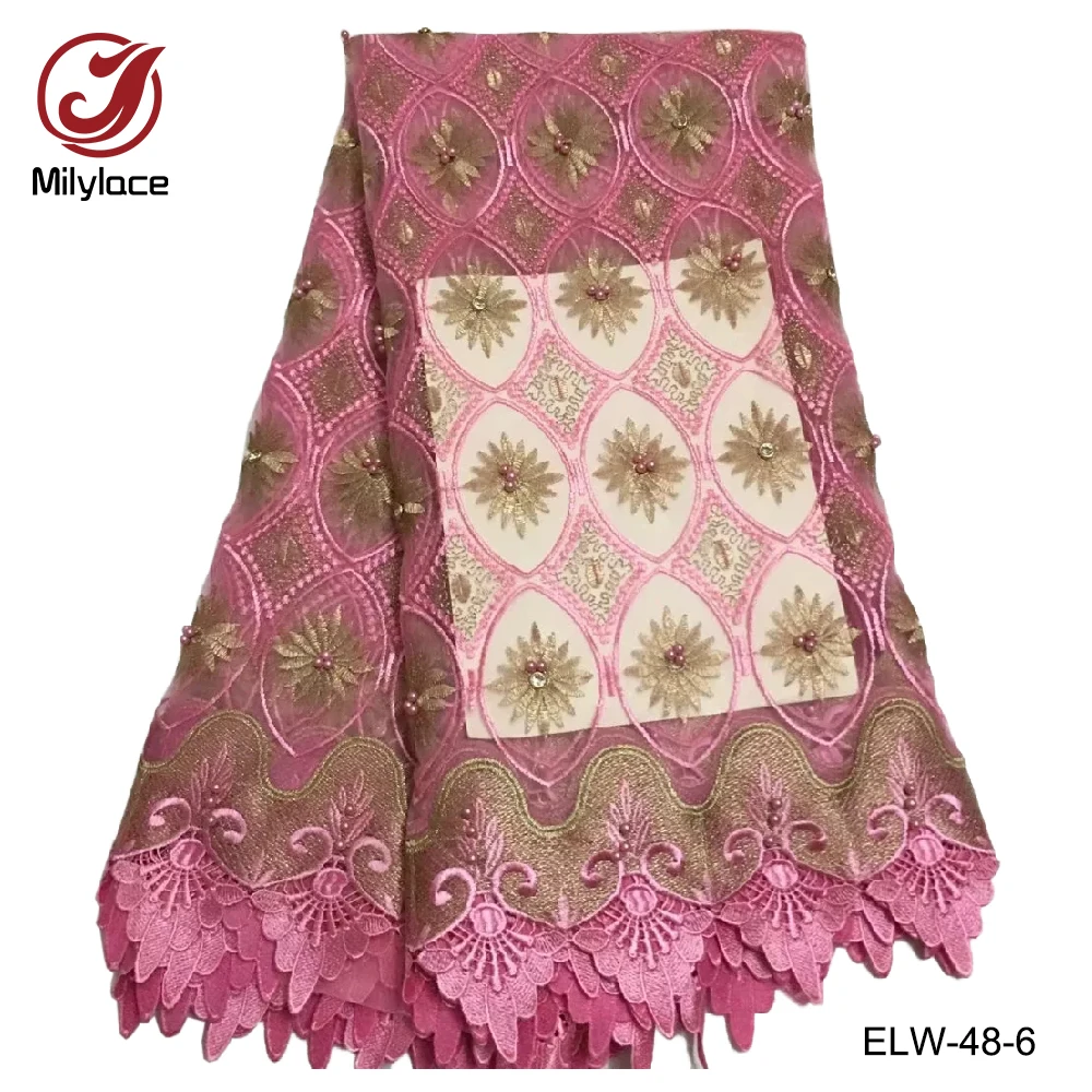Milylace high quality french tulle lace fabric with beads embroidered net lace fabric wholesale african lace fabric ELW-48
Milylace high quality french tulle lace fabric with beads embroidered net lace fabric wholesale african lace fabric ELW-48