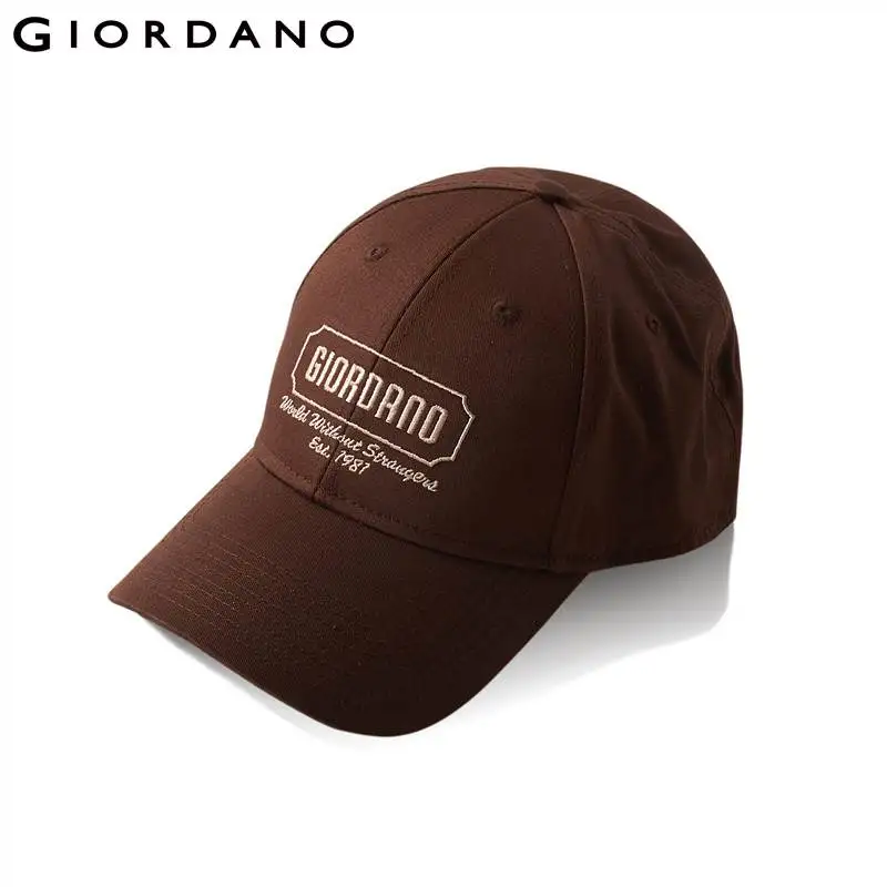 Giordano мужская повседневная Кепка s вышитая буква логотип крутая мягкая хлопковая
