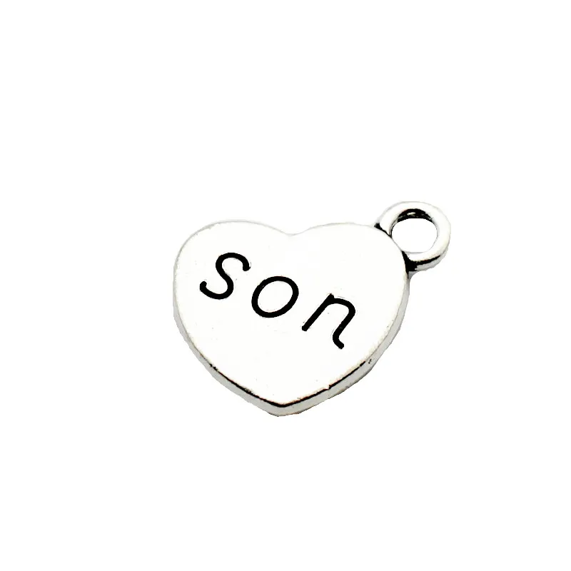 12pcs/lot Silver Alloy heart love you USA Big Ben Dangle Charms Lobster Clasp Hanging Charm fit Bracelet&Pendant Necklace | Украшения и