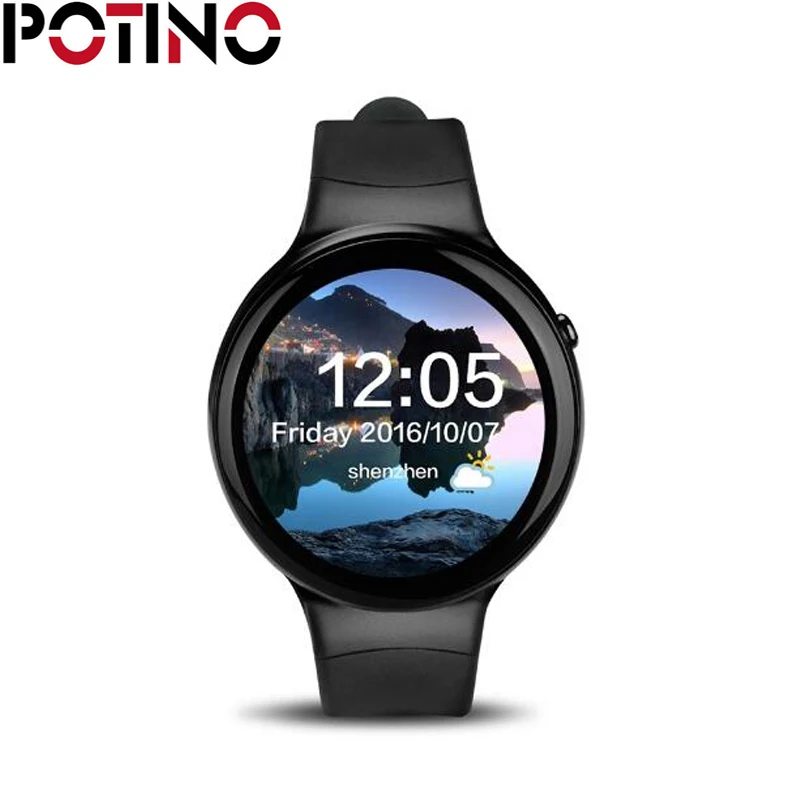 Potino Bluetooth Smart часы телефон I4 Pro ОС Android 5.1 2 ГБ + 16 Поддержка сим карта Wi Fi 3G погоду GPS