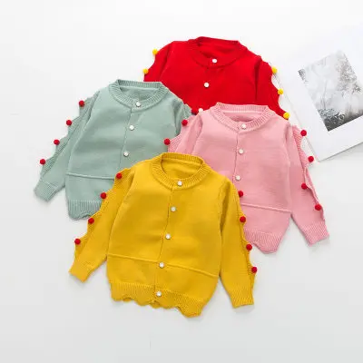 Toddler Girls Sweater Wavy Edge Hair Ball Cute Sweater Single-breasted O-Neck Fashion Knit Cardigan Clothing Baby Girls Outwear
Toddler Girls Sweater Wavy Edge Hair Ball Cute Sweater Single-breasted O-Neck Fashion Knit Cardigan Clothing Baby Girls Outwear