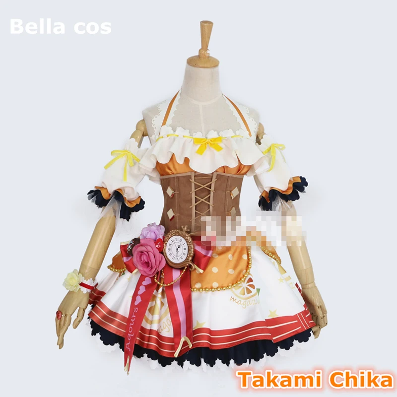 Костюм для косплея таками тика из мультфильма Lovelive sunshine Aqours Takami Chika наряд