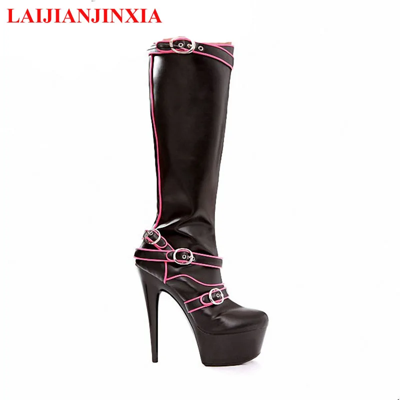 Party Queen Big Size 15cm High Heels Sexy Women Boots Mid-calf Shoes Knee Boots Dance shoes B-072
Party Queen Big Size 15cm High Heels Sexy Women Boots Mid-calf Shoes Knee Boots Dance shoes B-072