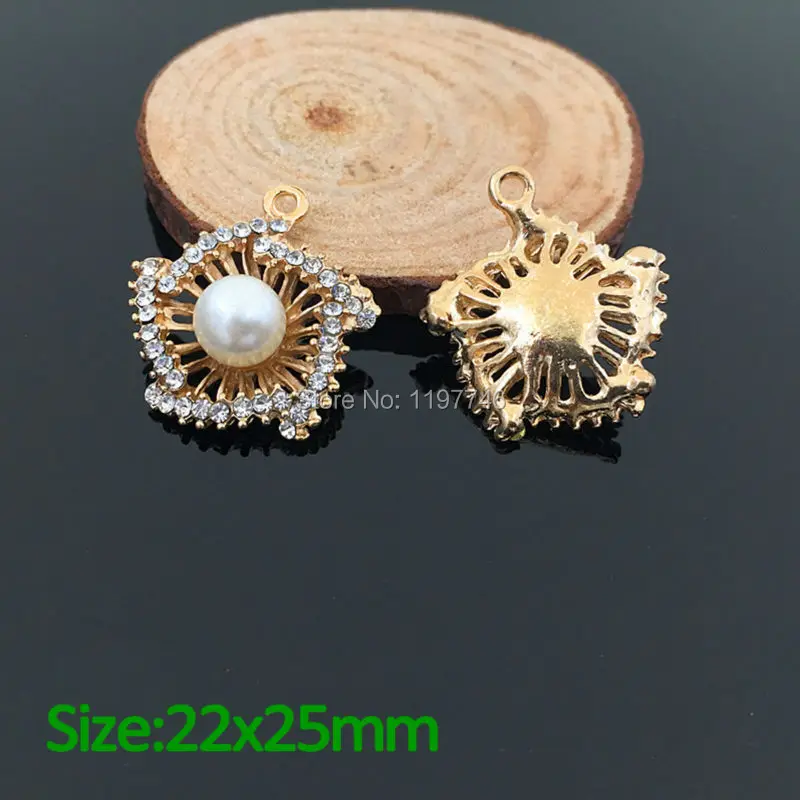 Mini Order 10 Pieces 22x25mm Crystal With Pearl Flower Charms Pendants For Jewelry Making DIY Handmade Craft Accessories
Mini Order 10 Pieces 22x25mm Crystal With Pearl Flower Charms Pendants For Jewelry Making DIY Handmade Craft Accessories