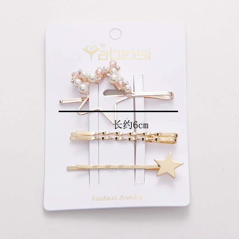 4PCS/Set New Women Elegant Pearl Crystal Heart Star Round Barrettes Headband Sweet Hair Clips Hairpins Fashion Hair Accessories
4PCS/Set New Women Elegant Pearl Crystal Heart Star Round Barrettes Headband Sweet Hair Clips Hairpins Fashion Hair Accessories