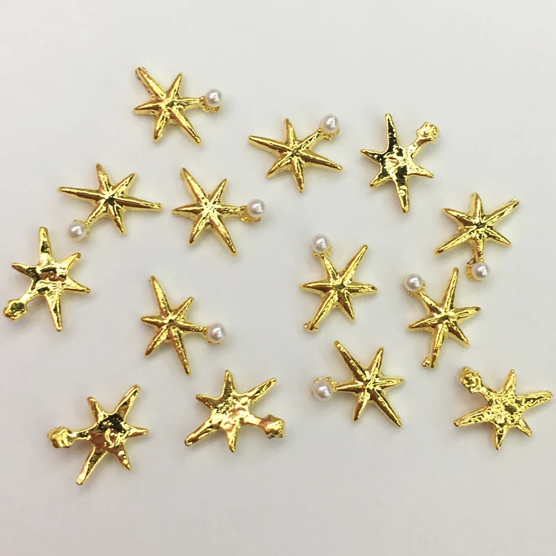 LEAMX 10 PCS/bag Star With Pearl Nails Art Decoration 3D Deaign Nail Charms Gold Alloy Jewelry For Manicure Decor 2019 New L381
LEAMX 10 PCS/bag Star With Pearl Nails Art Decoration 3D Deaign Nail Charms Gold Alloy Jewelry For Manicure Decor 2019 New L381