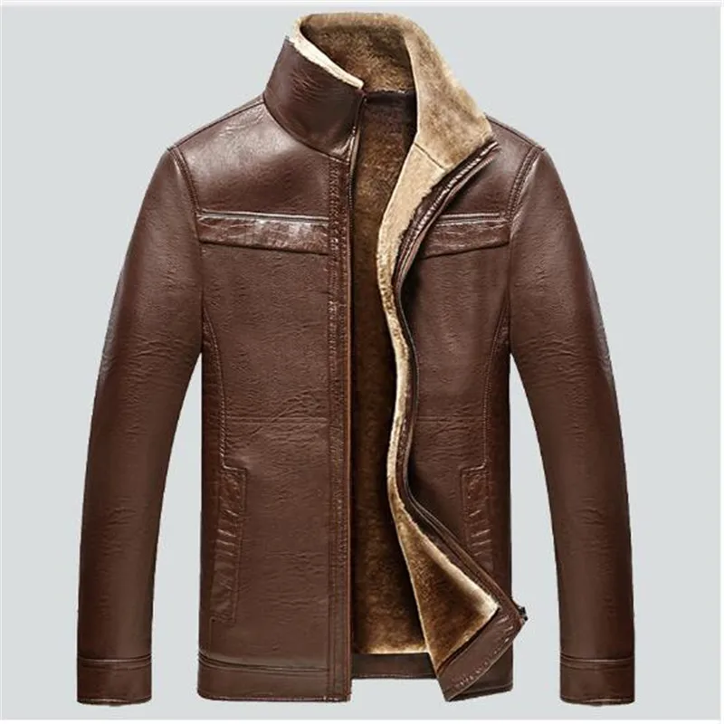 2017 new Plus Size Warm Thick leather Jacket high quality Men Winter Military plus velvet Overcoat Men's Coat Male Army Casual S
2017 new Plus Size Warm Thick leather Jacket high quality Men Winter Military plus velvet Overcoat Men's Coat Male Army Casual S