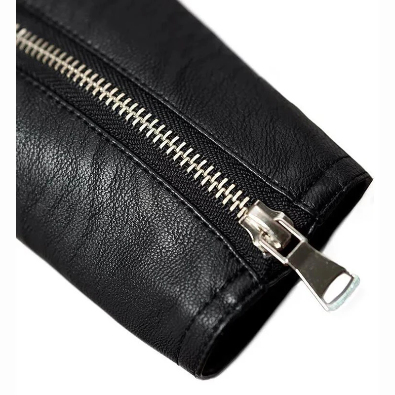 Women Leather Jacket New Plus Size Slash Neck Women Motor Jackets Fashion Solid Slim Pu Leather Motorcycle Jackets Coats
Women Leather Jacket New Plus Size Slash Neck Women Motor Jackets Fashion Solid Slim Pu Leather Motorcycle Jackets Coats