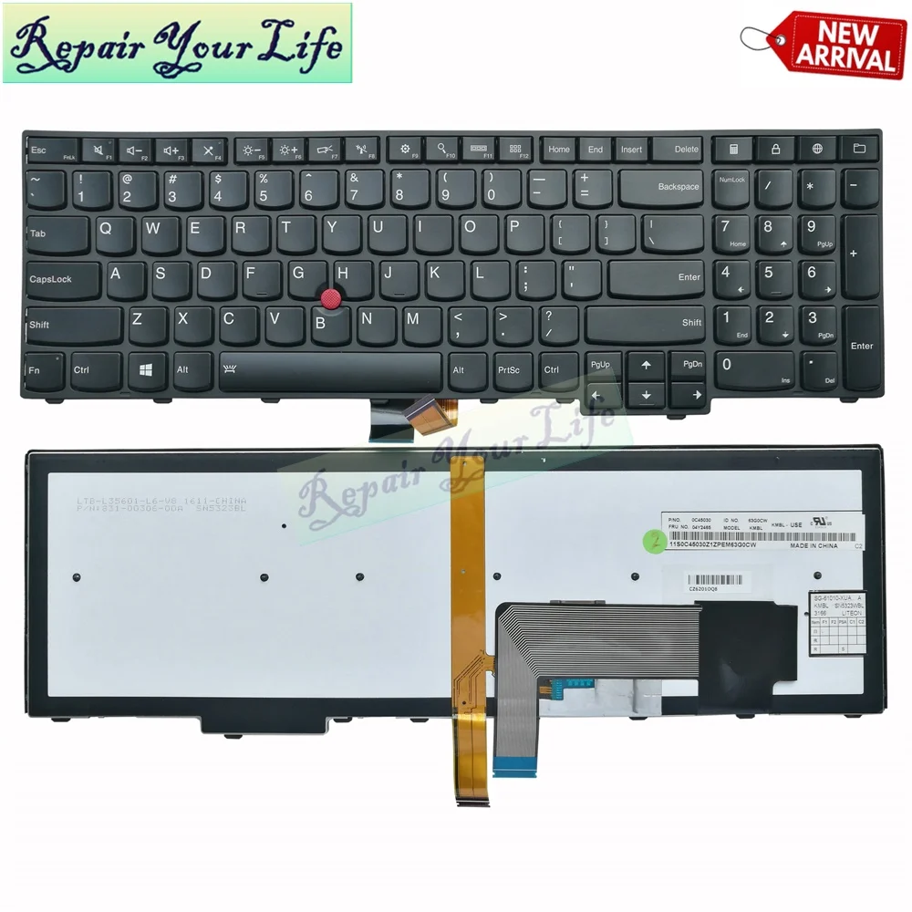 With Backlit US Keyboard for Lenovo ThinkPad E531 L540 W540 T540P E540 Laptop Keyboard Test Good PN:0C45030 04Y2465 SG-61010-XUA
With Backlit US Keyboard for Lenovo ThinkPad E531 L540 W540 T540P E540 Laptop Keyboard Test Good PN:0C45030 04Y2465 SG-61010-XUA